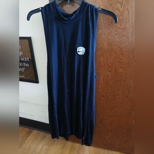 RVCA black sleeveless mini dress